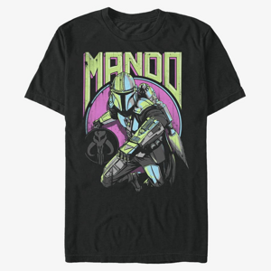 Queens Star Wars: Mandalorian - New Wave Men's T-Shirt Black