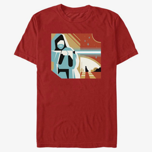 Queens Star Wars Obi-Wan - Geometric Obi Wan Unisex T-Shirt Red