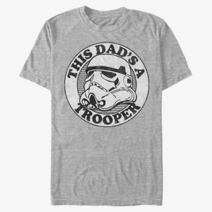 Queens Star Wars - Super Trooper Dad Unisex T-Shirt Heather Grey