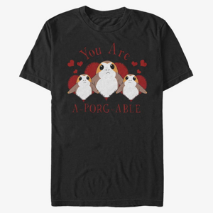 Queens Star Wars: The Force Awakens - A-Porg-Able Unisex T-Shirt Black