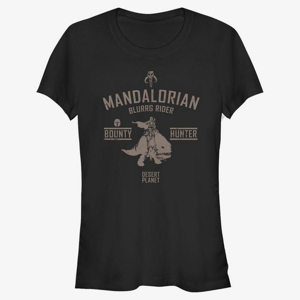 Queens Star Wars: The Mandalorian - Blurrg Rider Women's T-Shirt Black