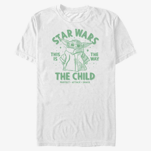 Queens Star Wars: The Mandalorian - Brain Child Unisex T-Shirt White