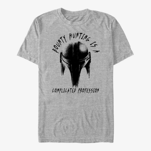 Queens Star Wars: The Mandalorian - Complicated Profession Unisex T-Shirt Heather Grey