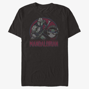 Queens Star Wars: The Mandalorian - Duo Color Pop Unisex T-Shirt Black