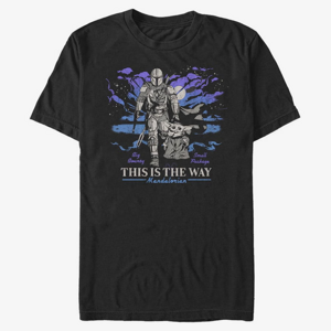 Queens Star Wars: The Mandalorian - Galaxy Unisex T-Shirt Black