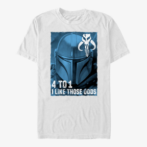 Queens Star Wars: The Mandalorian - Good Odds Unisex T-Shirt White