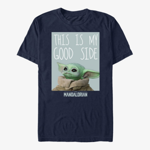 Queens Star Wars: The Mandalorian - Good Side Unisex T-Shirt Navy Blue