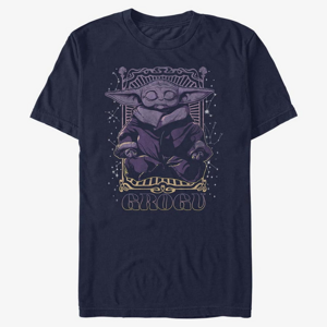 Queens Star Wars: The Mandalorian - Grogu Meditation Unisex T-Shirt Navy Blue