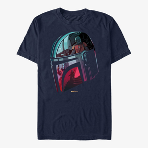Queens Star Wars: The Mandalorian - Helmet Explanation Unisex T-Shirt Navy Blue