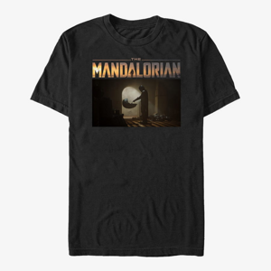 Queens Star Wars: The Mandalorian - Logo Scene Unisex T-Shirt Black