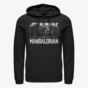 Queens Star Wars: The Mandalorian - Luke VS Dark Troopers Unisex Hoodie Black