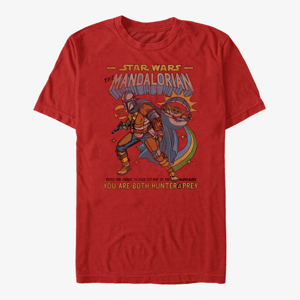 Queens Star Wars: The Mandalorian - Mandalorian Comic Unisex T-Shirt Red
