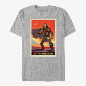 Queens Star Wars: The Mandalorian - Mandalorian Poster Unisex T-Shirt Heather Grey