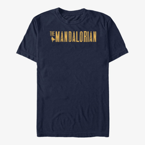 Queens Star Wars: The Mandalorian - Mandalorian Simplistic Logo Unisex T-Shirt Navy Blue