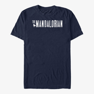 Queens Star Wars: The Mandalorian - Mandalorian Simplistic Logo Unisex T-Shirt Navy Blue