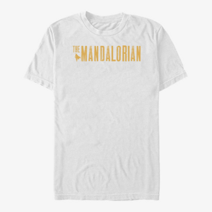 Queens Star Wars: The Mandalorian - Mandalorian Simplistic Logo Unisex T-Shirt White
