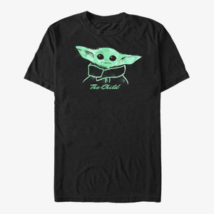 Queens Star Wars: The Mandalorian - Painted Child Unisex T-Shirt Black