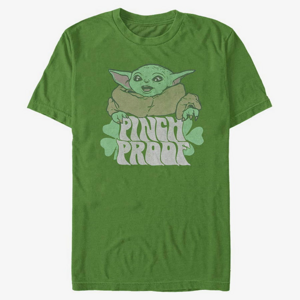 Queens Star Wars: The Mandalorian - Pinch The Baby Unisex T-Shirt Kelly Green
