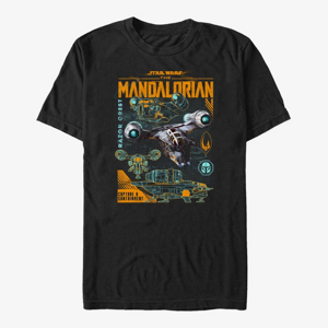 Queens Star Wars: The Mandalorian - Razor Line Unisex T-Shirt Black