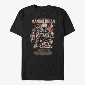 Queens Star Wars: The Mandalorian - Retro Pop Poster Unisex T-Shirt Black