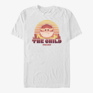 Queens Star Wars: The Mandalorian - Sunset Child Unisex T-Shirt White