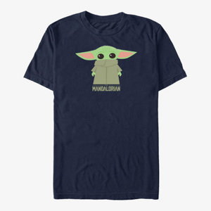 Queens Star Wars: The Mandalorian - The Child Covered Face Unisex T-Shirt Navy Blue