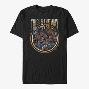 Queens Star Wars: The Mandalorian - The Way Group Unisex T-Shirt Black