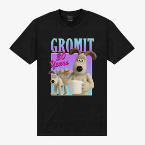 Queens WALLANCE AND GROMIT - gromit-30th-birthday Unisex T-Shirt Black