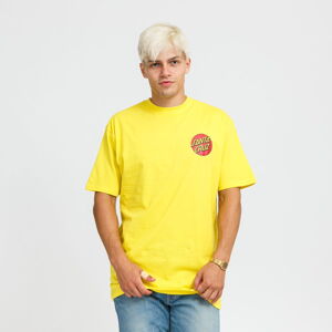 Tričko s krátkym rukávom Santa Cruz Classic Dot Chest Tee žlté
