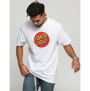 Tričko s krátkym rukávom Santa Cruz Classic Dot Tee biele
