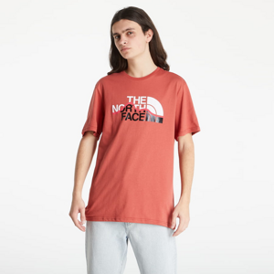Pánske tričko The North Face S/S Mount Line Tee červené