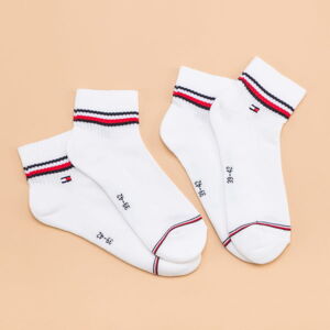 Ponožky Tommy Hilfiger M 2Pack Iconic Quarter Sock biele