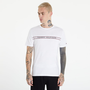 Tričko s krátkym rukávom Tommy Hilfiger Signature Tape Logo T-Shirt cwhite