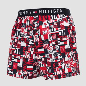 Tommy Hilfiger Woven Boxer Print navy / červené / biele