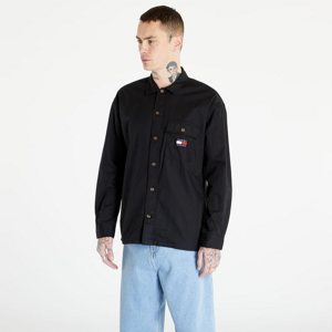 TOMMY JEANS Classic Solid Overshirt black denim