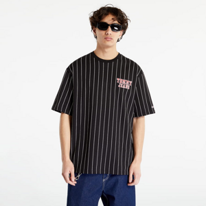 Tričko s krátkym rukávom TOMMY JEANS Oversized Pinstripe T-Shirt black denim