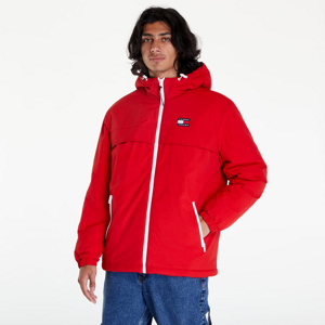 Pánska zimná bunda TOMMY JEANS TJM Padded Solid Chicago Jacket červená