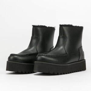 Dámska zimná obuv UGG W Classic Rising Heel-Zip pebbled black