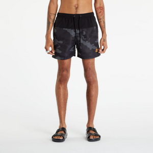 Pánske kúpacie šortky Urban Classics Block Swim Shorts Black/ Dark Camo