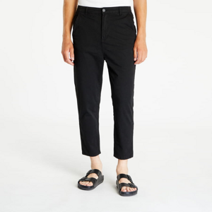 Nohavice Urban Classics Cropped Chino Pants Black