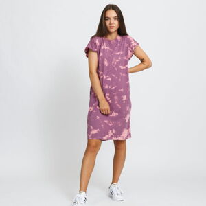 Šaty Urban Classics Ladies Bleached Dress fialové / ružové