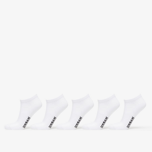 Ponožky Urban Classics Logo No Show Socks 5-Pack White
