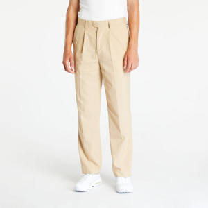 Nohavice Urban Classics Straight Pleat-Front Trousers Unionbeige