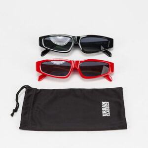 Slnečné okuliare Urban Classics Sunglasses Lakkada 2-Pack Black/ Red