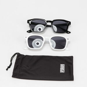 Slnečné okuliare Urban Classics Sunglasses Symi 2-Pack čierne / biele