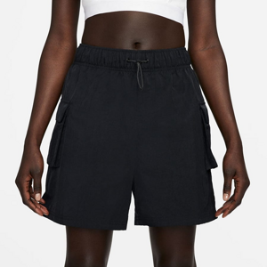 Dámske šortky Nike Nike Women's Woven High-Rise Shorts Nike Women's Woven High-Rise Shorts Black/ White